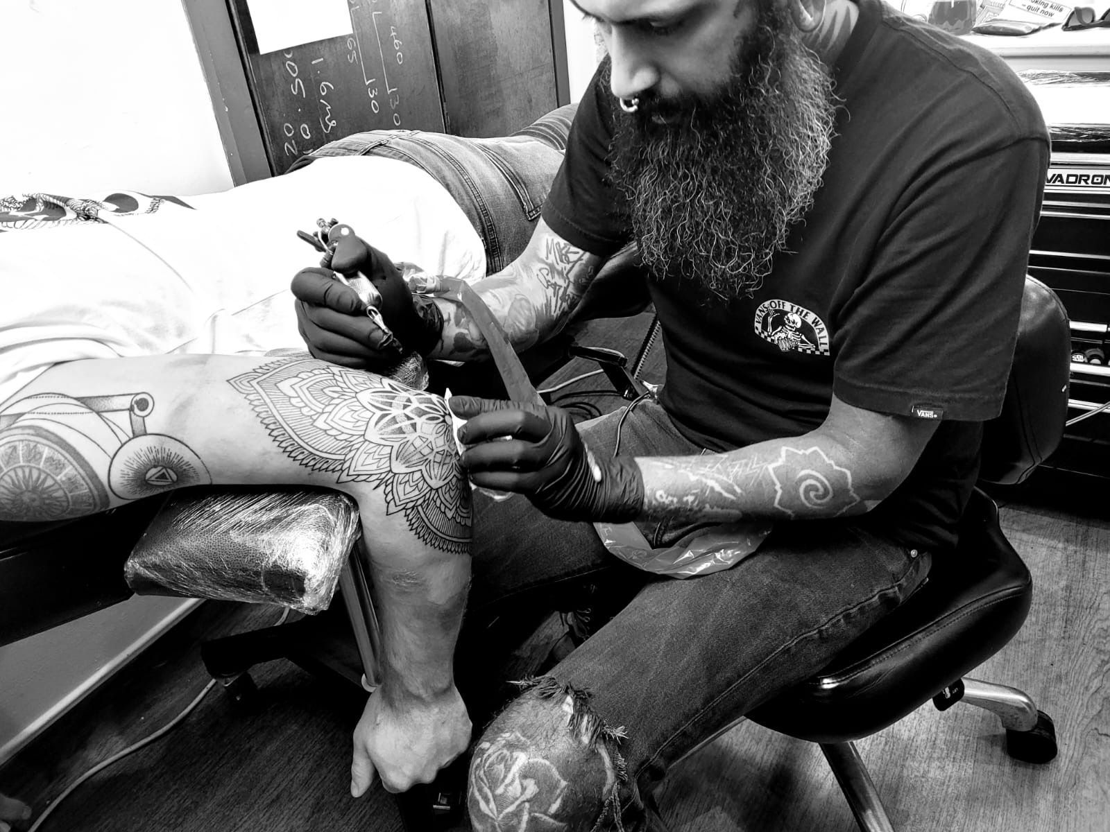 DIOGO tattooing at S-Line Studios