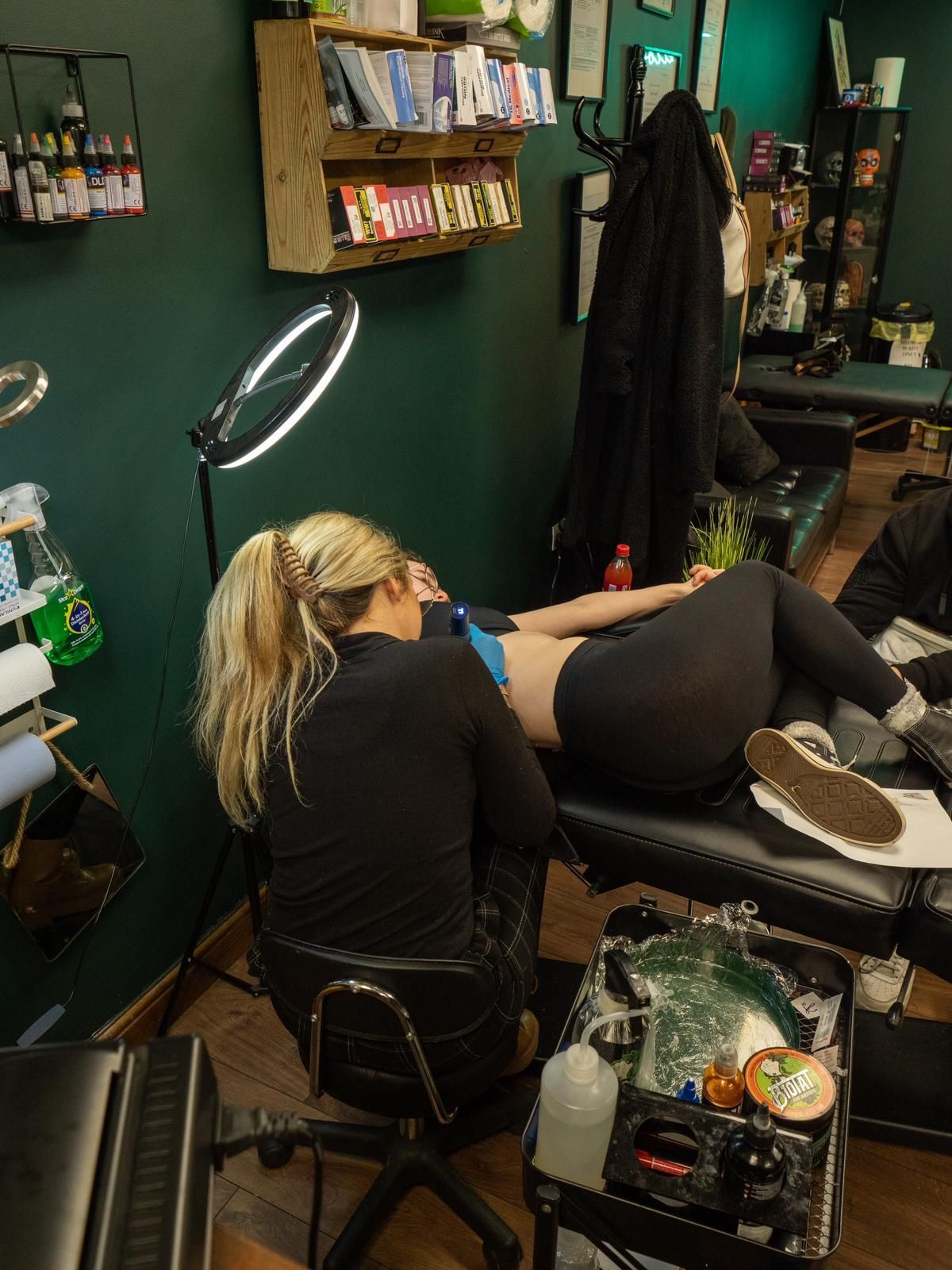 SHANICE tattooing at S-Line Studios
